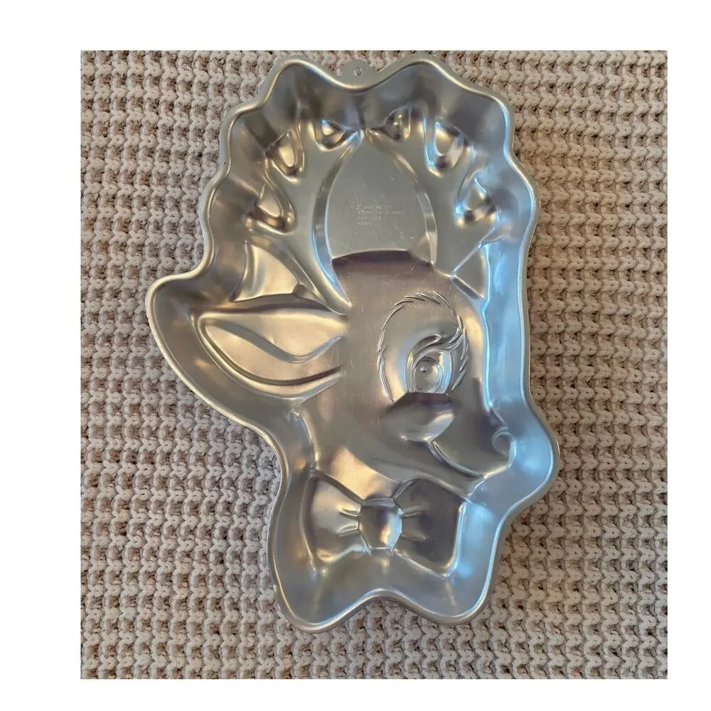 VTG 1988 Wilton Rudolph the Red Nose Reindeer Cake Wilton Pan Mold 2105-1224